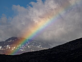 Rainbow from Grey Lake in Torres del Paine National Park,Patagonia,Chile