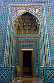 Shad-I-Mulk Oko Mausoleum (1371-1383) in Shah-I-Zinda, Samarkand, Usbekistan