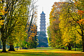 Kew Gardens pagoda in autumn,London,England