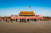 Tiananmen, das Tor des himmlischen Friedens, auf dem Platz des Himmlischen Friedens, Peking, China