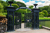 Eingang des weltberühmten Poison Garden im Alnwick Garden, Alnwick, Northumberland, England