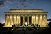 Lincoln Memorial at dusk,Washington D.C.,United States of America