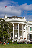 Südlicher Portikus, Weißes Haus, Washington D.C., Vereinigte Staaten von Amerika