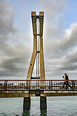 Footbridge at the Wellington waterfront,Wellington,Wellington Region,New Zealand