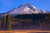 Majestätischer Mount Hood, Mount Hood National Forest, Oregon, Vereinigte Staaten von Amerika