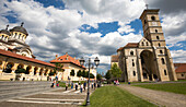 Roman Catholic Cathedral and Romanian Orthodox Cathedral,Transylvania,Alba Iulia,Alba County,Romania