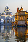 Der Goldene Tempel (Sri Harmandir Sahib), Gurdwara und Sarovar (Nektarbecken), Amritsar, Punjab, Indien