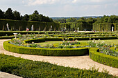 Blick auf die Gärten des Schlosses von Versailles,Versailles,Frankreich