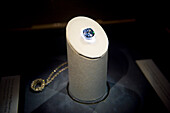 Der Hope-Diamant im Smithsonian Museum für Naturgeschichte, Washington, District of Columbia, Vereinigte Staaten von Amerika