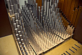 Pipes of the massive pipe organ at the Auckland Town Hall in New Zealand,Auckland,New Zealand