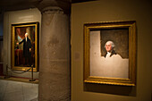 The National Portrait Gallery at the Smithsonian Museum of American Art,featuring the unfinished portrait of George Washington by Gilbert Stuart,Washington,District of Columbia,United States of America