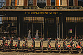 Bicycles for rent outside The Department Store,Brixton,London,UK,London,England