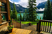 Emerald Lake und Lodge im Yoho-Nationalpark, British Columbia, Kanada, British Columbia, Kanada
