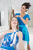 Hairdresser With Client