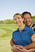 Portrait of Couple on Golf Course