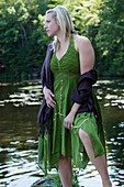 Portrait of Woman by Lake,Ontario,Canada