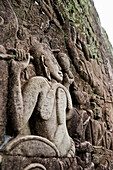 Skulpturenrelief,Bayon-Tempel,Angkor Thom,Angkor,Kambodscha