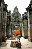 Buddha-Statue im Bayon-Tempel,Angkor Thom,Angkor,Kambodscha