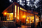 Cottage at Night Muskoka,Ontario,Canada