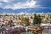 Residential Area,Downtown in Background,Vancouver,British Columbia,Canada