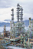 Chevron Oil Refinery on Burrard Inlet,Burnaby,British Columbia,Canada