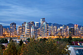 Skyline von Vancouver,Britisch-Kolumbien,Kanada