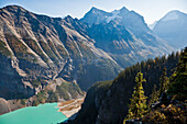 Mount Fairview, Mount Aberdeen, Mount Lefroy und Lake Louise vom Big Beehive, Banff National Park, Alberta, Kanada