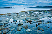 Gabriola Passage Blick vom Drumbeg Provincial Park, Straße von Georgia, Gabriola Island, British Columbia, Kanada