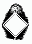 Illustration of Road Sign
