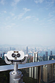 View Finder on Victoria Peak,Overlooking Hong Kong,China