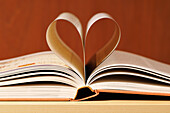 Book With Pages Shaped Like Heart