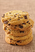 Stack of Chocolate Chip Cookies