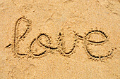 Liebe in Sand geschrieben