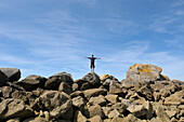 Teenager on Rocks,Kerlouan,Bretagne,France