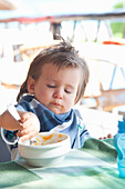 Baby Boy Eating,Mexico