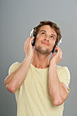 Man Listening to Music