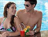 Couple,Reef Playacar Resort and Spa Hotel,Playa del Carmen,Quintana Roo,Yucatan Peninsula,Mexico