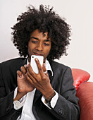 Young Businessman using Smartphone
