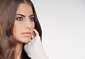 Portrait of Young Woman,Studio Shot