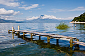 Dock on Lake Atitlan,Santa Catarina Palopo,Guatemala