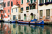 Barges on Canal,Venice,Veneto,Italy