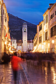 Altstadt von Dubrovnik in der Abenddämmerung,Kroatien