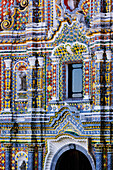 Kirche von San Francisco, Acatepec, Azulejos, Cholula, Mexiko