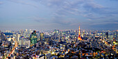 Stadtsilhouette,Tokio,Japan