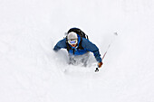 Telemark Skiing on Asahidake,Daisetsuzan National Park,Hokkaido,Japan