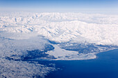 Aerial View of Alaskan Coastline