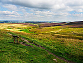 Haworth Moor von Top Withins,Yorkshire,England,Vereinigtes Königreich,Europa