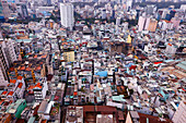 Luftaufnahme bei Tag mit Wohnhäusern, Ho-Chi-Minh-Stadt, Vietnam, Indochina, Südostasien, Asien