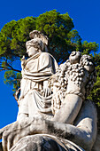 Statue of Dea Roma (Goddess Roma),Piazza del Popolo,UNESCO World Heritage Site,Rome,Latium (Lazio),Italy,Europe