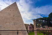 Pyramid of Cestius,UNESCO World Heritage Site,Rome,Latium (Lazio),Italy,Europe